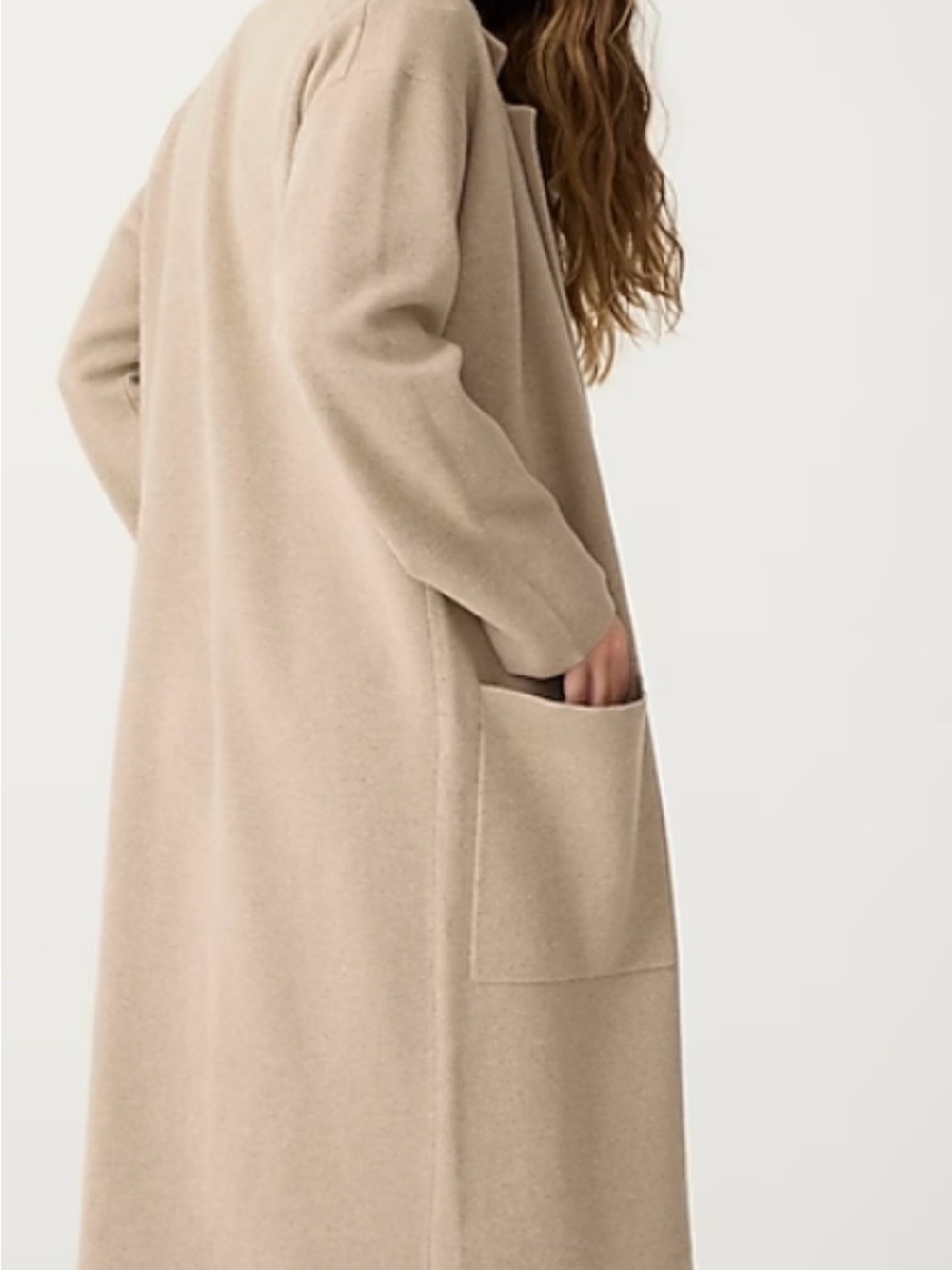 J. Crew Ella Merino Cotton Sweater Coat XXS (oversized)